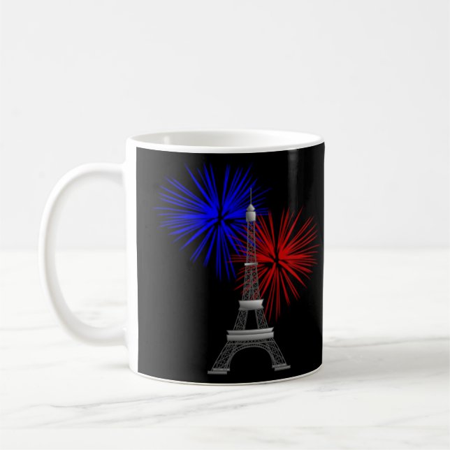 Mug Tour Eiffel avec feux d'artifice (Gauche)