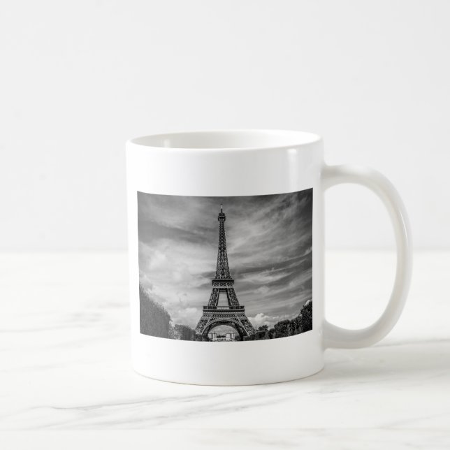 Mug Tour Eiffel noir et blanc Paris France (Droite)