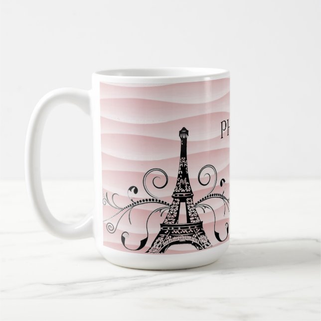 Mug Tour Eiffel Rose Boug de café (Gauche)