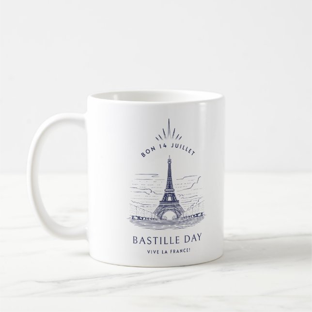 Mug Tour Eiffel vintage 14 juillet (Gauche)