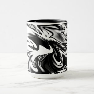 Mug "Tourbillon Cosmique : L'élégance de la marbre noi