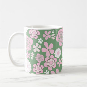 Mug Tourbillon rose vert Y2K printemps et été