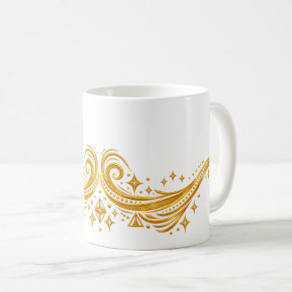 Mug Tourbillons et étoiles galactiques dorés
