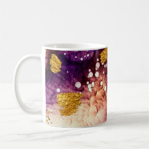Mug Tourbillons orientaux en or Peinture Abstraite