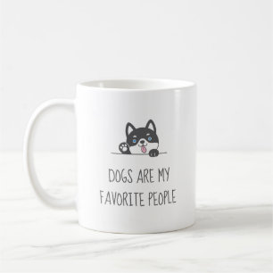 Mug Tourne de Chien Husky au-dessus de Citation