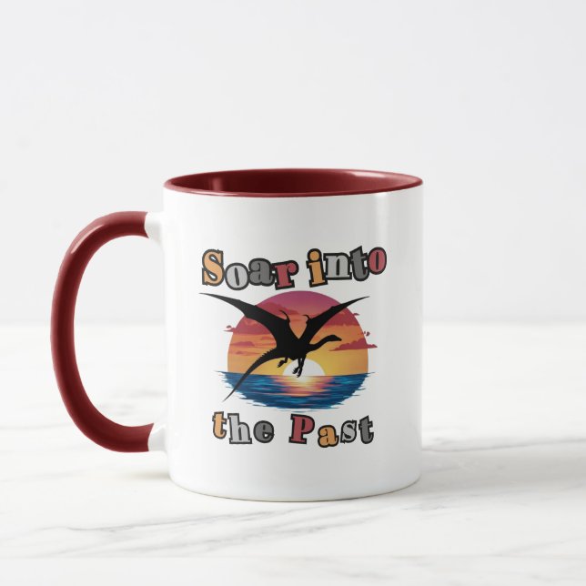 Mug Tourner vers le passé - Pterosaure Sunset Silhouet (Gauche)