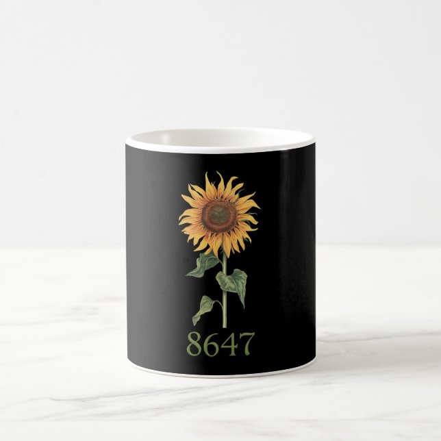 Mug Tournesol 8647 86 47 Subtle Anti Trump Floral Boho (Centre)