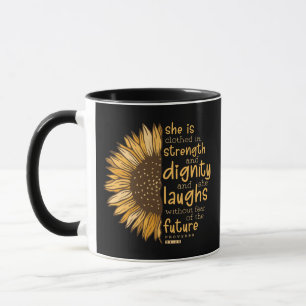 Mug Tournesol dons chrétiens Bible chrétienne Verse