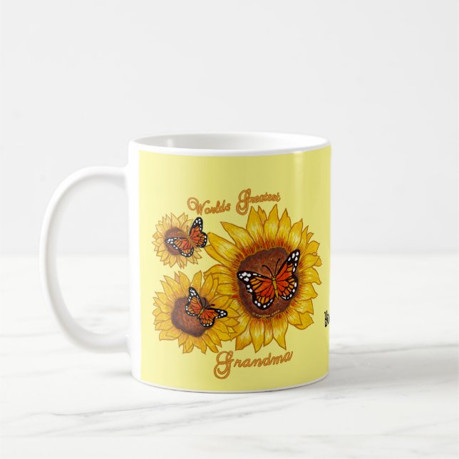 Mug Tournesol Grand grand grand-mère Musique (Gauche)