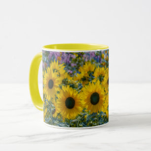 Mug Tournesol Jardin lumineux Fleur Art Musique Coupe