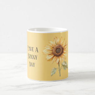 Mug Tournesol jaune jour ensoleillé