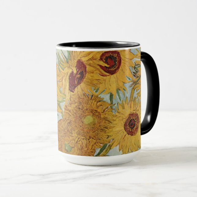 Mug Tournesols (en bleu)-Vincent van Gogh Small (Devant droit)