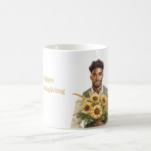 Mug Tournesols homme noir