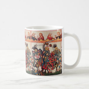 MUG TOURNOI MÉDIÉVAL, CHEVALIERS DE COMBAT ET