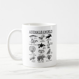 Mug Tous les animaux du monde Vintage Mème animal drôl