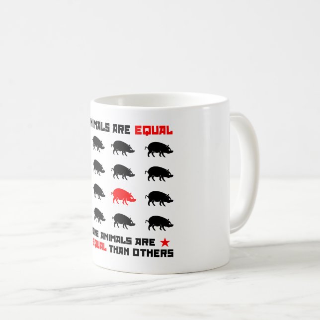 Mug Tous les animaux sont égaux 2 (Devant droit)