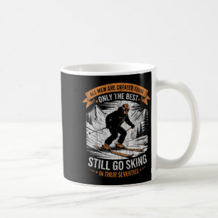 Mug Tous les hommes créés égaux font du ski dans leurs