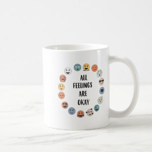 Mug Tous les sentiments sont ok Professeur d'école Psy