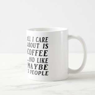 Mug Tout au sujet du café et peut-être de trois