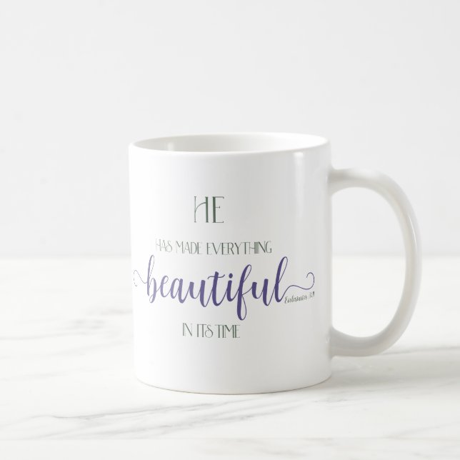 Mug Tout Beau - Ecc 3:11 (Droite)