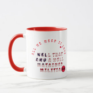Mug Tout ce dont nous avons besoin, c'est d'amour… Eh