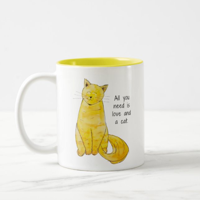 Mug - Tout ce dont vous avez besoin est l'amour et (Gauche)
