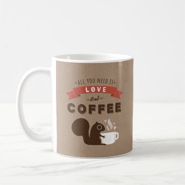 Mug Tout ce dont vous avez besoin est l'amour et le ca (Gauche)
