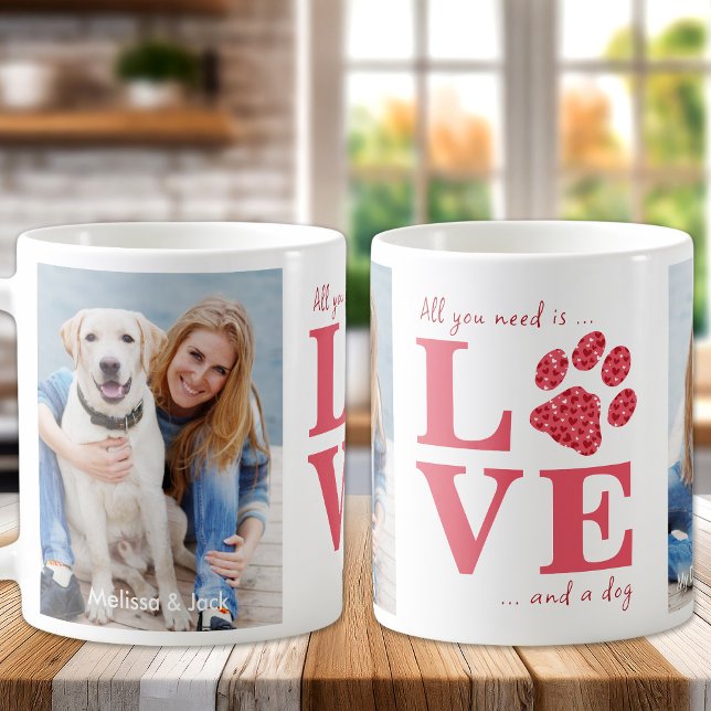 Mug Tout ce dont vous avez besoin est l'amour et un ch (Créateur téléchargé)