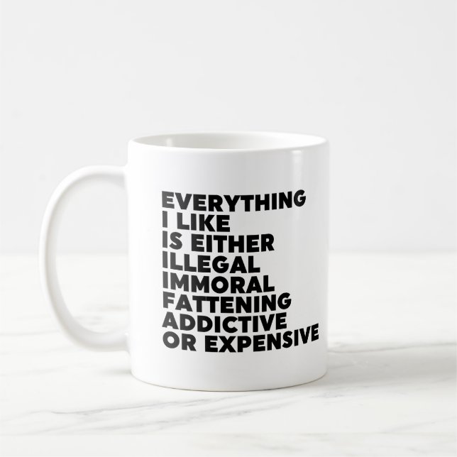 Mug Tout ce que j'aime (Gauche)
