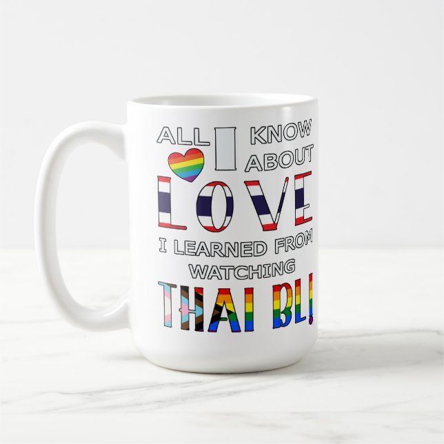 Mug Tout Ce Que Je Sais Sur L'Amour Que J'Ai Appris En (Gauche)