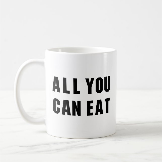 MUG TOUT CE QUE VOUS POUVEZ MANGER (Gauche)