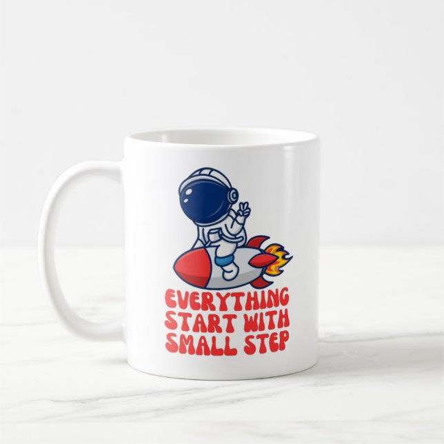 Mug Tout commence par un petit pas (Gauche)