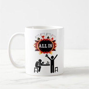 Mug Tout Dans Le Gagnant Du Poker