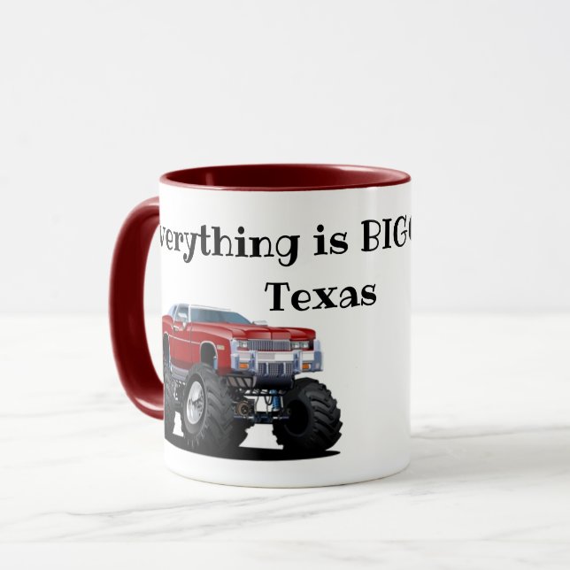 Mug "Tout est plus grand au Texas" (Devant gauche)