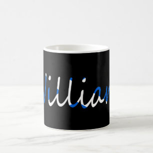Mug Tout nom superposé sur le drapeau écossais
