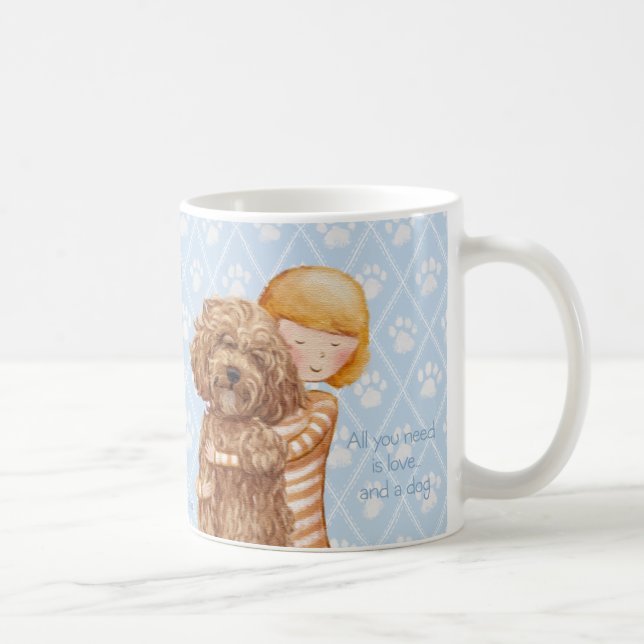 Mug Tout que vous avez besoin est amour et un amour de (Droite)