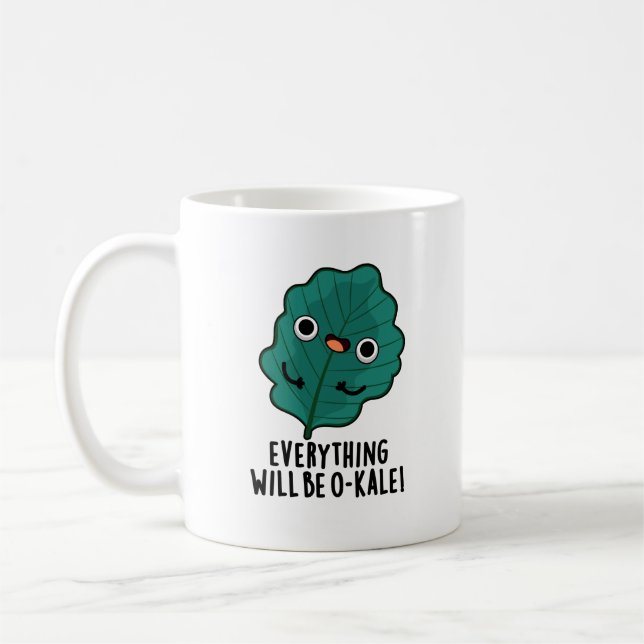 Mug Tout Sera O-kale Funny Veggie Pun (Gauche)