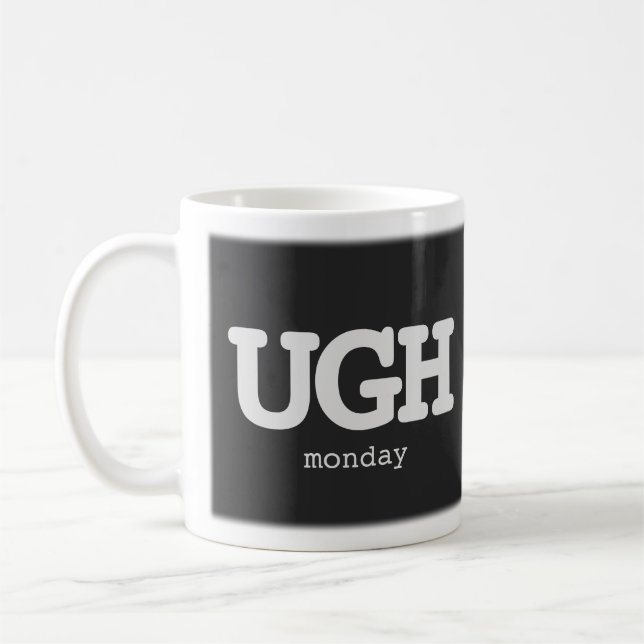 Mug Tout Texte Jusqu'À Lundi Sarcastique Office Humour (Gauche)