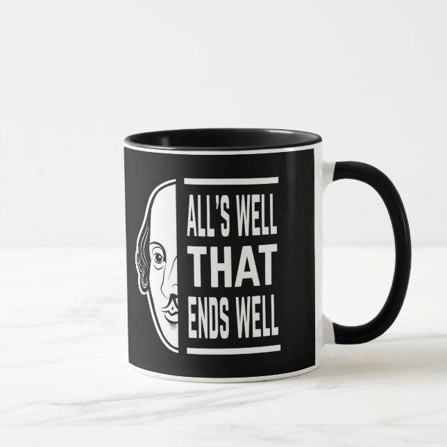 Mug Tout va bien qui finit bien Shakespeare Citation (Droite)