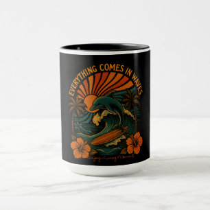 Mug Tout Vient En Vagues Rétro