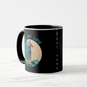 Mug Toute ma vie est la planche à pédales surf