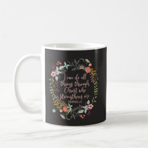 Mug Toutes les choses à travers Christ Philippiens Bib