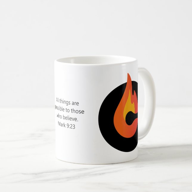 Mug Toutes Les Choses Sont Possibles MARC 9:23 (Devant droit)