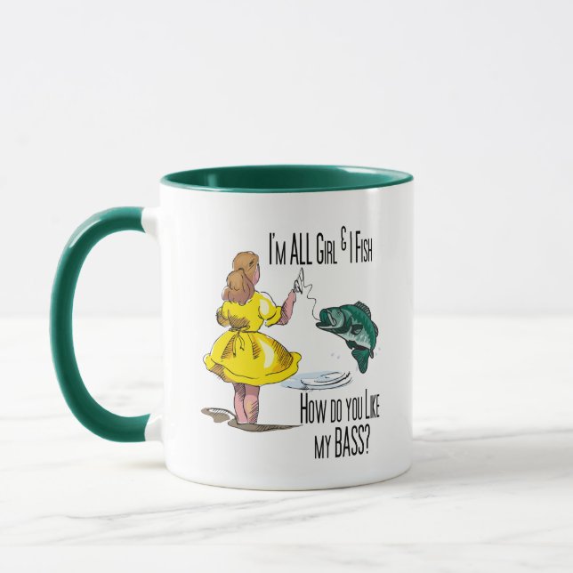 Mug Toutes les maillots de pêche pour filles (Gauche)
