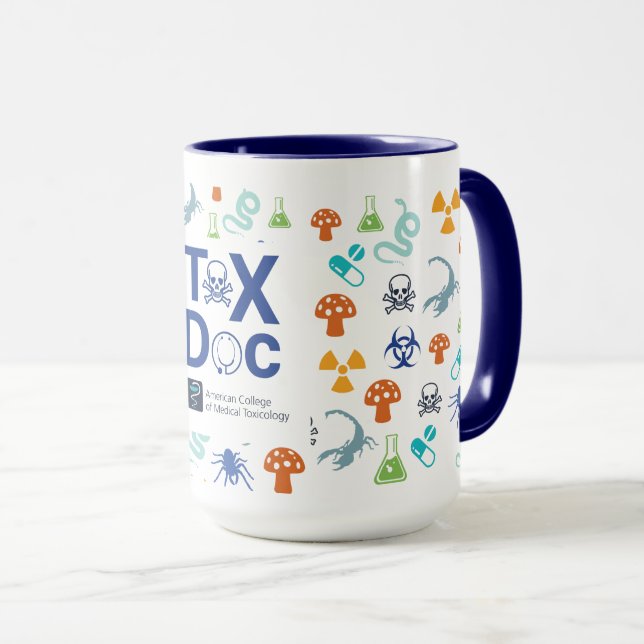 Mug Tox Doc Mug, Blue Tone, 15 oz. (Devant droit)