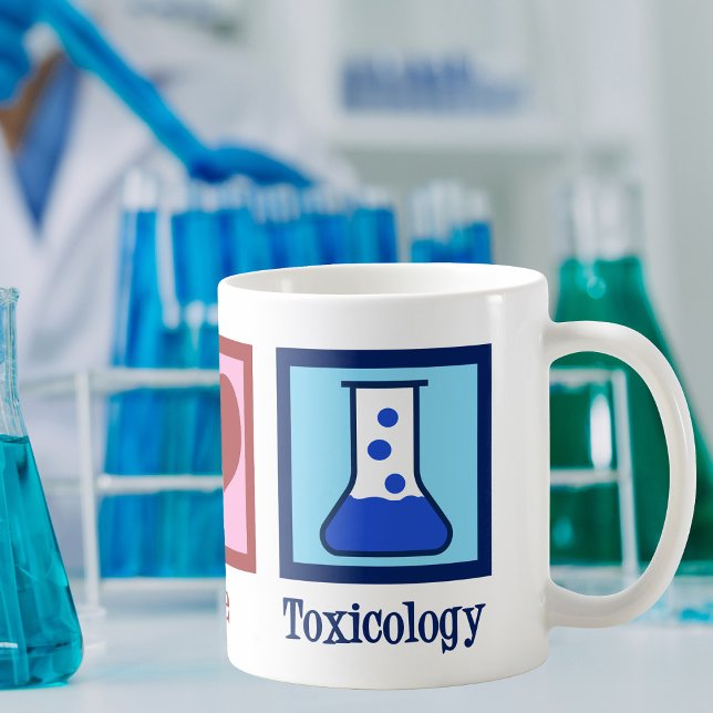 Mug Toxicologie Peace Love (Créateur téléchargé)