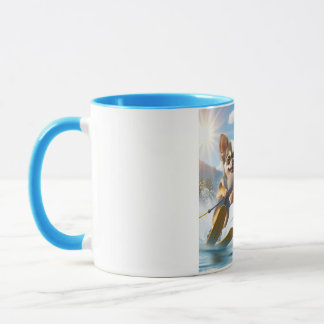 Mug Toy dogs Waterskiing!