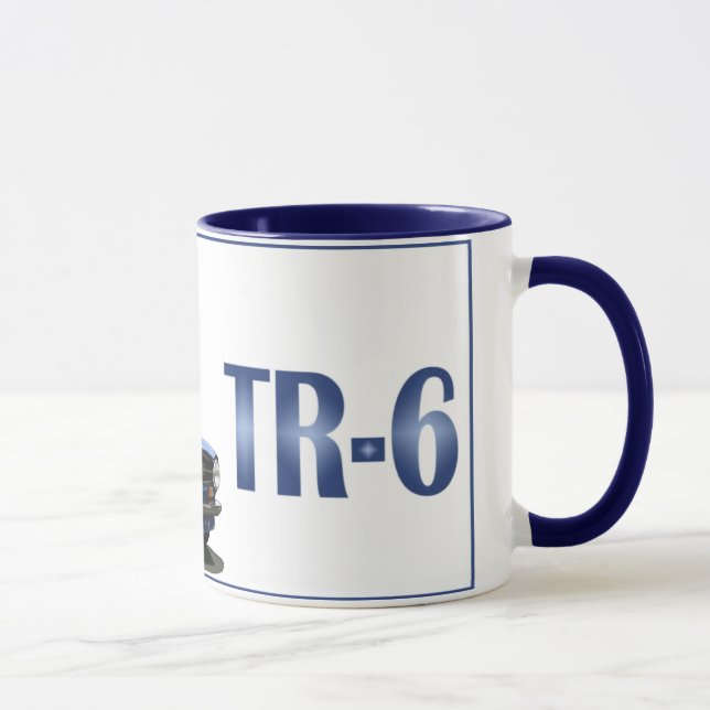 Mug TR6 bleu (Droite)