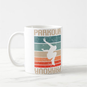 Mug Traceur de Parkour Classique Rétro Vintage