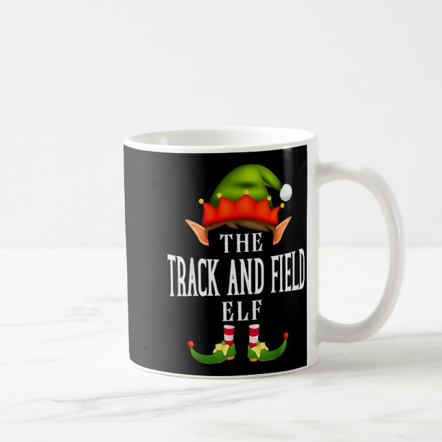 Mug Track And Field Elf Group Funny Christmas Pajama P (Droite)